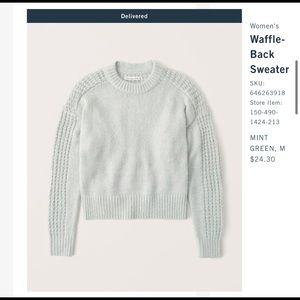 Abercrombie & Fitch Mint Green Sweater